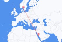 Flyrejser fra Jeddah, Saudi-Arabien til Göteborg, Sverige