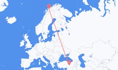 Flights from Andselv, Norway to Malatya, Turkey