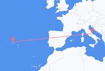 Flights from Graciosa, Portugal to Pescara, Italy