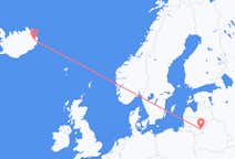 Voos de Vilnius, Lituânia para Egilsstaðir, Islândia