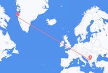 Flyg från Skopje, Nordmakedonien till Sisimiut, Grönland