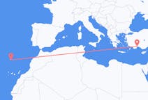Flights from Funchal, Portugal to Antalya, Turkey