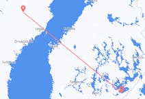 Loty z miasta Lappeenranta do miasta Lycksele