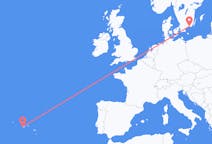 Loty z miasta Ronneby do miasta Horta, Azores