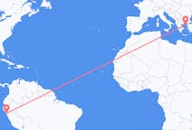 Flyreiser fra Trujillo, Peru til Lemnos, Hellas