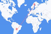 Flyrejser fra Asunción, Paraguay til Umeå, Sverige