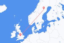 스웨덴 뤽셀레에서 출발해 영국 버밍엄으로(으)로 가는 항공편