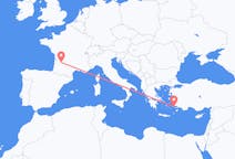 Flyrejser fra Bergerac, Frankrig til Kos, Grækenland