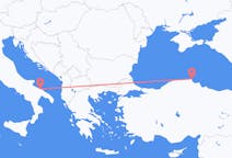 Flyreiser fra Sinop, Tyrkia, til Bari