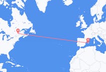Flyreiser fra Québec, Canada til Palma de Mallorca, Spania