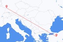 Flyg från Eskişehir till Karlsruhe