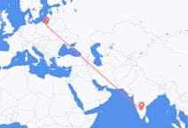 Flyreiser fra Bangalore, India til Szczytno, Polen
