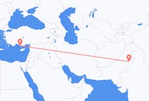 Flyrejser fra Faisalabad District, Pakistan til Gazipaşa, Tyrkiet