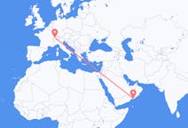 Flyrejser fra Salalah, Oman til Bern, Schweiz