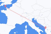 Flights from Tirana, Albania to Alderney, Guernsey
