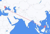 Flyreiser fra Sandakan, Malaysia til Constanța, Romania