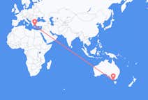 Flyreiser fra King Island, Australia til Santorini, Hellas