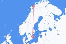 Fly fra Kalmar til Narvik