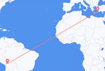 Flyrejser fra La Paz til Rhodes