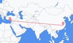 중국 상라오에서 출발해 키프로스 라르나카로(으)로 가는 항공편