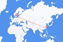Flyrejser fra Taipei, Taiwan til Växjö, Sverige