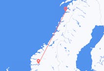 Vluchten van Sogndal, Noorwegen naar Bodø, Noorwegen