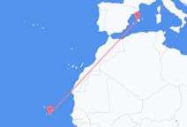Flyreiser fra Praia, til Palma