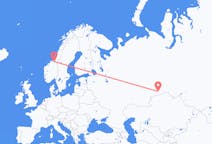 Flights from Kurgan, Kurgan Oblast, Russia to Trondheim, Norway
