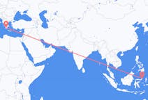인도네시아 마나도에서 출발해 그리스 칼라마타로(으)로 가는 항공편