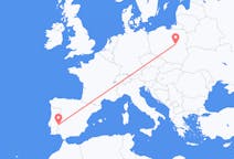 Flights from Badajoz, Spain to Warsaw, Poland