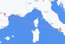 Voos de Carcassona, França para Nápoles, Itália