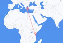 Flyreiser fra Dar-es-Salaam, Tanzania til Iraklio, Hellas