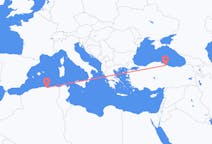 Flyg från Béjaïa, Algeriet till Samsun, Turkiet