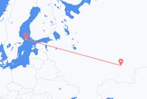 Flyg från Mariehamn, Åland till Ufa, Ryssland