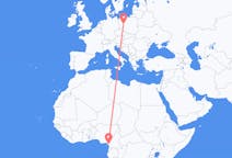 Flights from Douala, Cameroon to Poznań, Poland