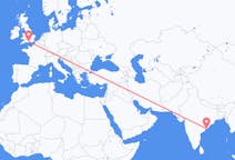 Flyreiser fra Visakhapatnam, India til Southampton, England