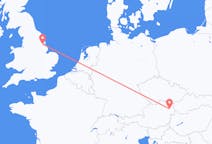 Flyg från Kirmington, England till Wien, Österrike