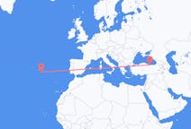 Flights from Giresun, Turkey to Ponta Delgada, Portugal