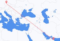 Flyg från Muscat, Oman till Prag, Tjeckien