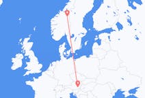 Flights from Røros, Norway to Graz, Austria