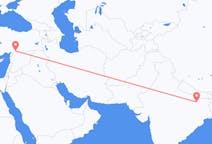 เที่ยวบิน จาก ปัฏนา, อินเดีย ไปยัง กาซีอันเท็พ, ตุรกี
