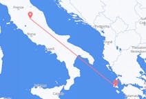 Flug frá Perugia, Ítalíu til Kefallinia, Grikklandi