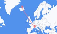 เที่ยวบิน จาก โมนาโก, โมนาโก ไปยัง Akureyri, ไอซ์แลนด์