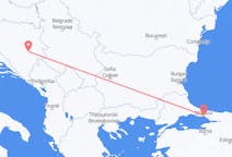 Flyreiser fra Sarajevo, Bosnia-Hercegovina til Istanbul, Tyrkia
