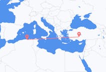 Flyg från Béjaïa, Algeriet till Konya, Turkiet