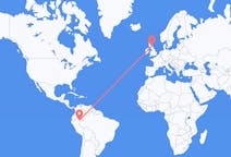 Flyreiser fra Iquitos, Peru til Edinburgh, Skottland