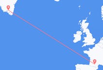Flyreiser fra Narsarsuaq, Grønland til Toulouse, Frankrike