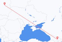Vluchten van Tbilisi, Georgië naar Warschau, Polen