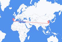 Flyreiser fra Huangshan, Kina til Faro, Portugal