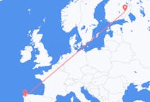 Flights from Savonlinna, Finland to Santiago de Compostela, Spain